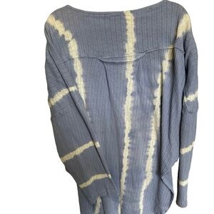 Women's Tie-Dye Ribbed Blouse